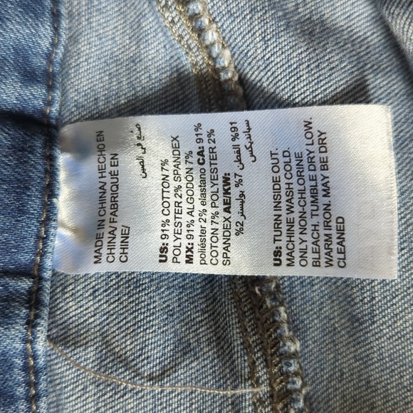 Chico's Medium Wash Leggings size 1.5 (10) - Picture 7 of 8